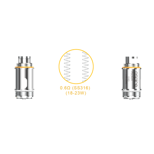 Coil. POCKE X / SS316L - ASPIRE (pack de 5)